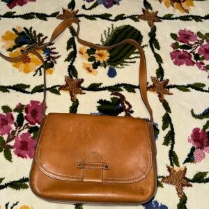 Frye Olivia Crossbody Bag Cognac Leather Bag